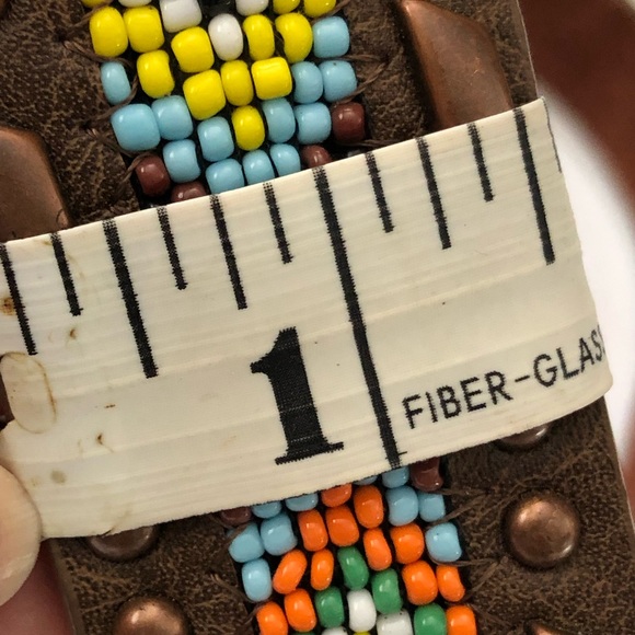 Boho Navaho Style Leather Belt - Picture 6 of 8